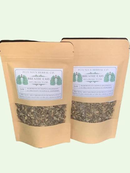 Breathe Easy Tea Mix | Respiratory Support | Organic Tea Blend | Loose Leaf Tea | Health Herbal Natural Health Tea