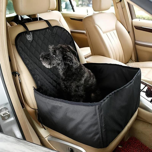 2 in 1 Enclosed Pet Dog Car Seat Cover, Foldable Pet Car Seat Hammock, Pet Carrier for Dogs & Cats, Dog & Cat Accessories