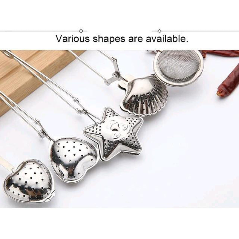 Steel Tea Infuser Mesh Reusable Tea Bag Firmly Filter Tea Strainer Teapot Gadgets