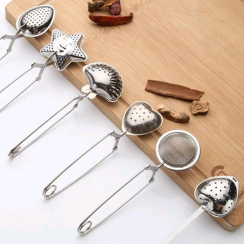 Steel Tea Infuser Mesh Reusable Tea Bag Firmly Filter Tea Strainer Teapot Gadgets